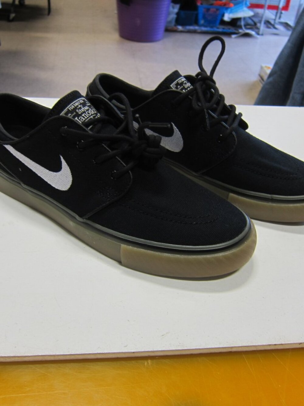 Nike SB Zoom Stefon Janoski OG Men's 5.5 Black/White Canvas Shoes HQ1665-001-NEW
